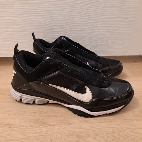 Nike Air Black White Elite Pre Game Athletic Fitness Workout Sneakers Size 10.5 - Picture 2 of 10